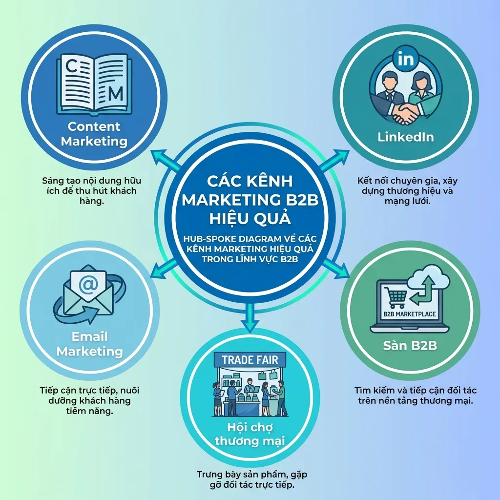 Marketing B2B là gì - Các kênh marketing B2B hiệu quả