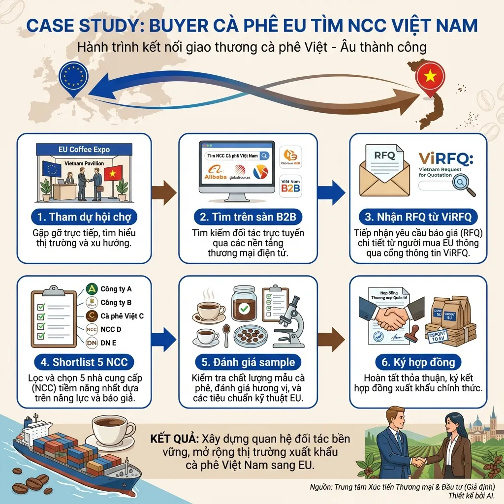Case study buyer cà phê EU tìm nhà cung cấp Việt Nam