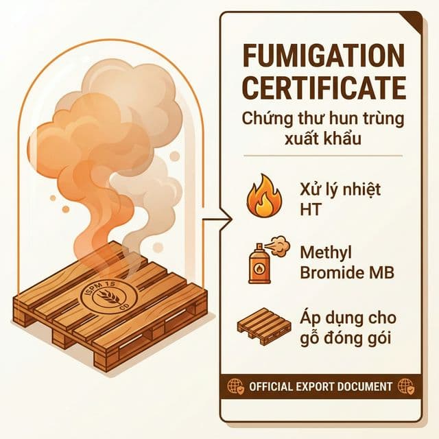 Fumigation Certificate - Chứng nhận hun trùng xuất khẩu