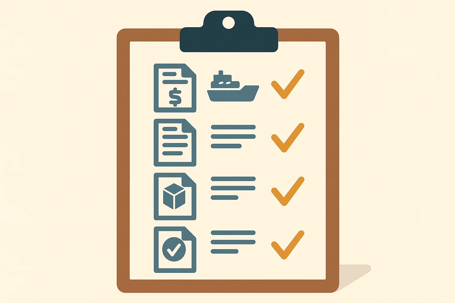 Checklist bộ chứng từ L/C bắt buộc — Bill of Lading, Commercial Invoice, Packing List, Insurance Certificate, Certificate of Origin