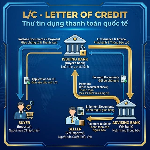 Letter of Credit - Thư tín dụng thanh toán quốc tế trong xuất khẩu nông sản Việt Nam