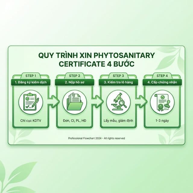 Quy trình xin cấp Phytosanitary Certificate