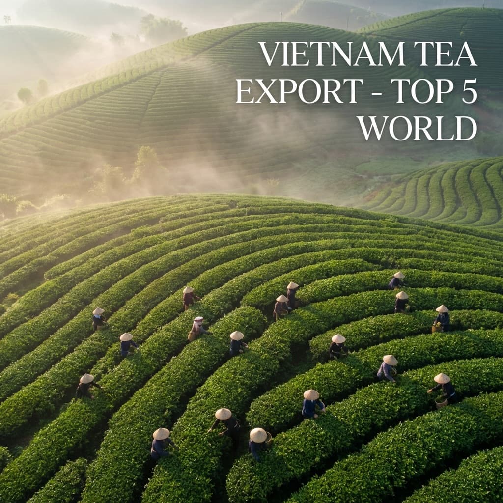Xuất khẩu chè Việt Nam - Top 5 thế giới