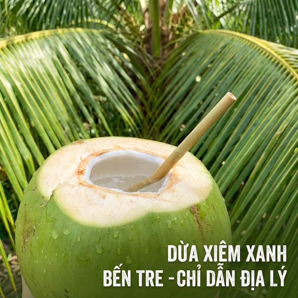 Dừa xiêm xanh Bến Tre - Chỉ dẫn địa lý