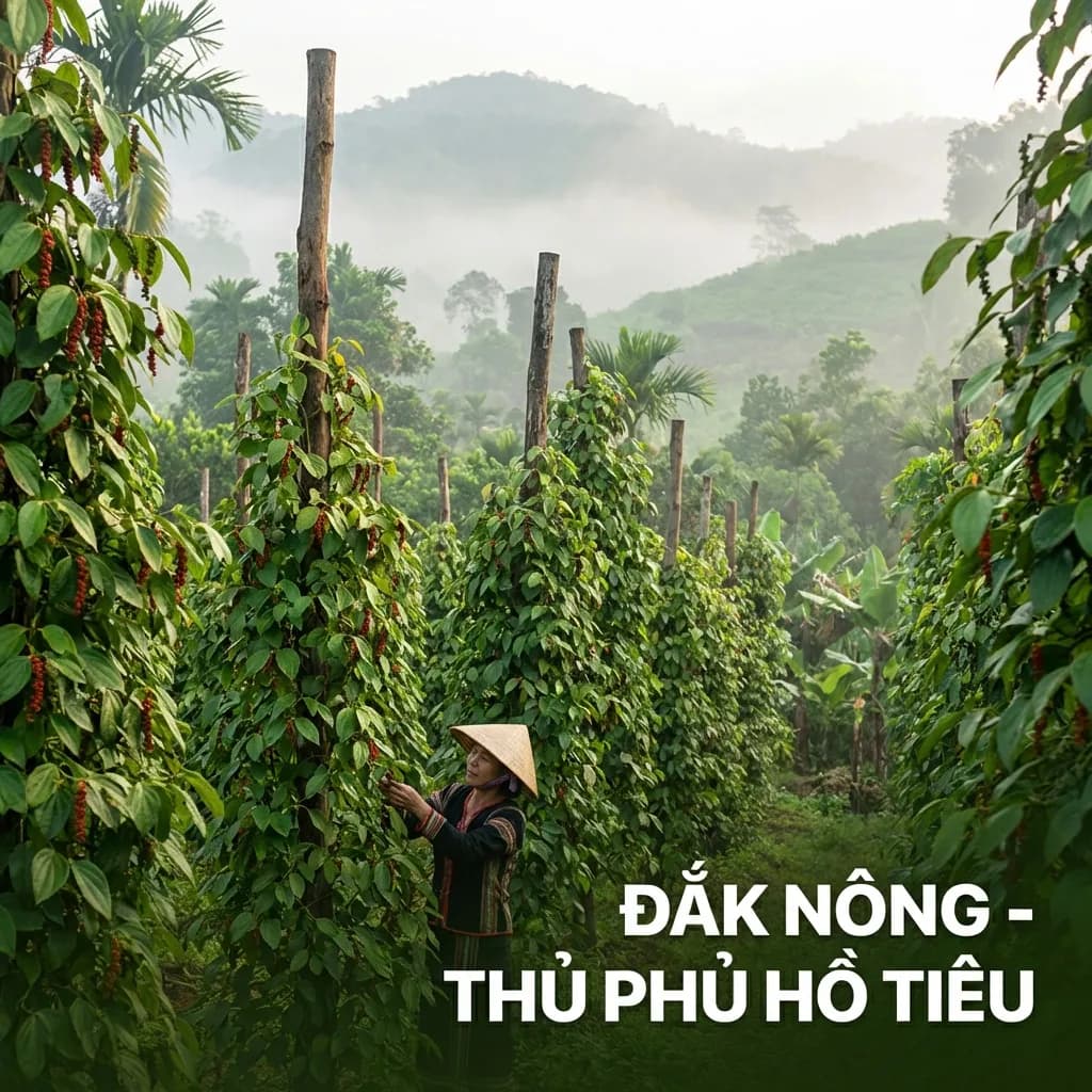 Vườn hồ tiêu Đắk Nông - Thủ phủ hồ tiêu Việt Nam