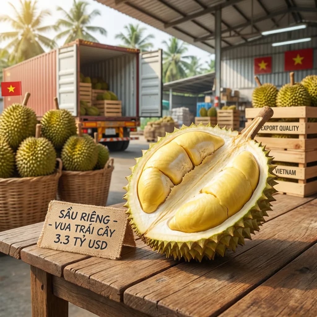Sầu riêng Việt Nam xuất khẩu - 3.3 tỷ USD