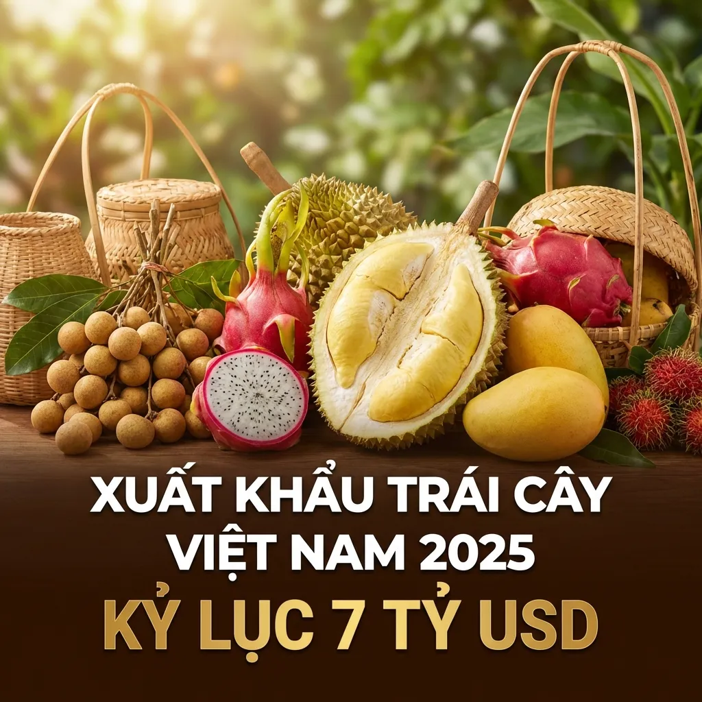 Xuất khẩu trái cây Việt Nam 2025 - Kỷ lục 7 tỷ USD