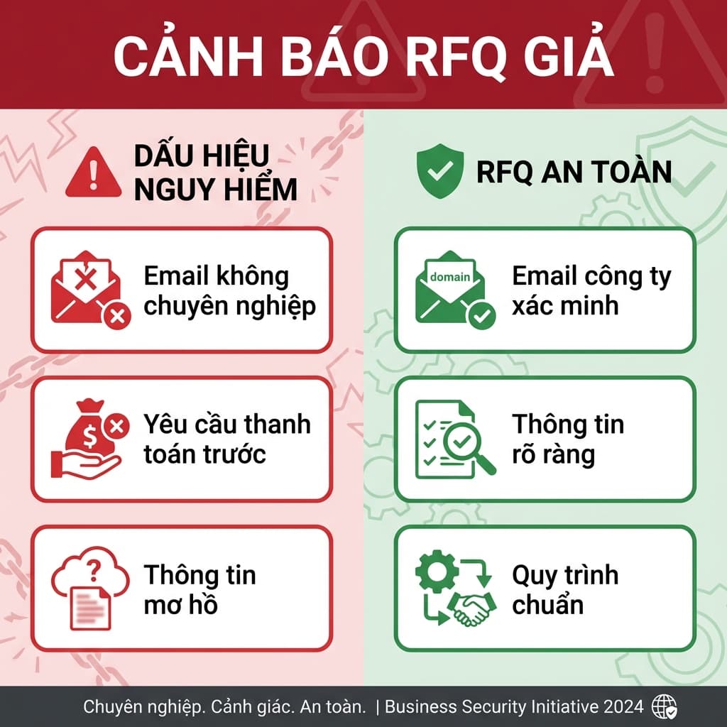 Dấu hiệu nhận biết RFQ giả và cách phòng tránh lừa đảo xuất khẩu