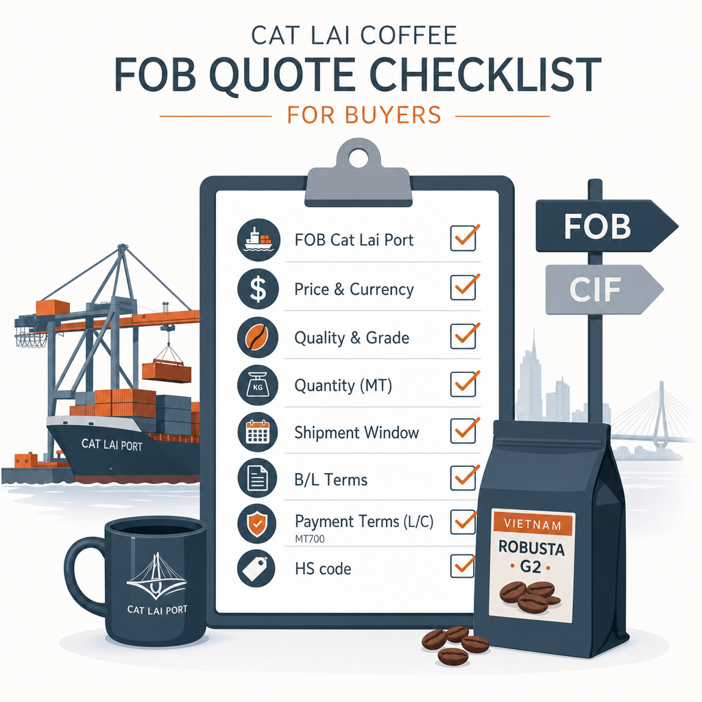 Cat Lai coffee FOB quote checklist for buyers — illustration