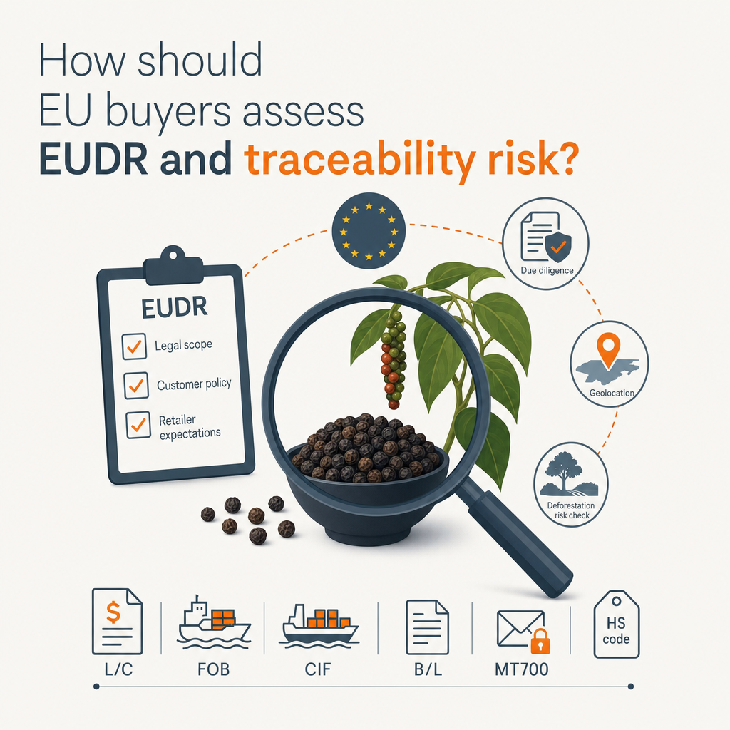 How should EU buyers assess EUDR and traceability risk? — illustration