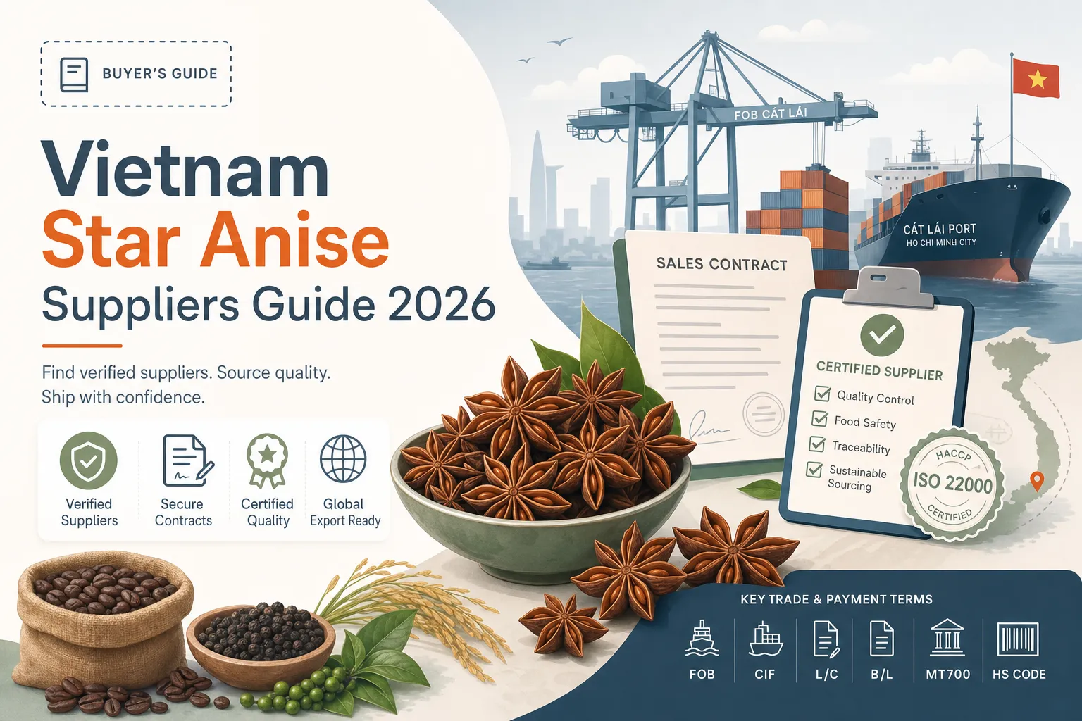 Vietnam Star Anise Suppliers Guide 2026 — hero illustration
