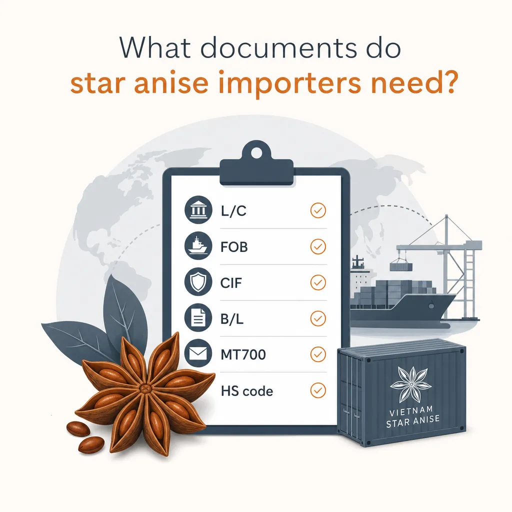 What documents do star anise importers need? — illustration