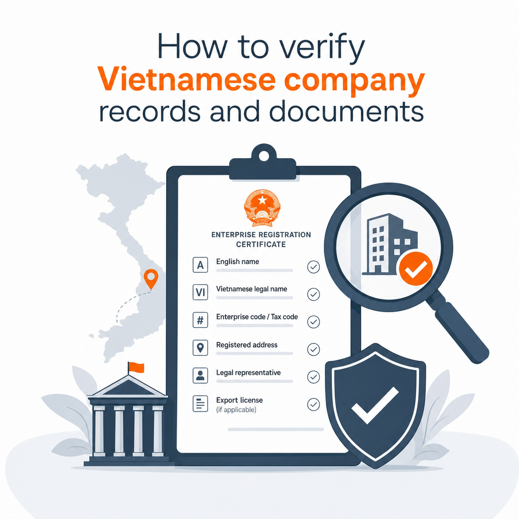 How to verify Vietnamese company records and documents — illustration