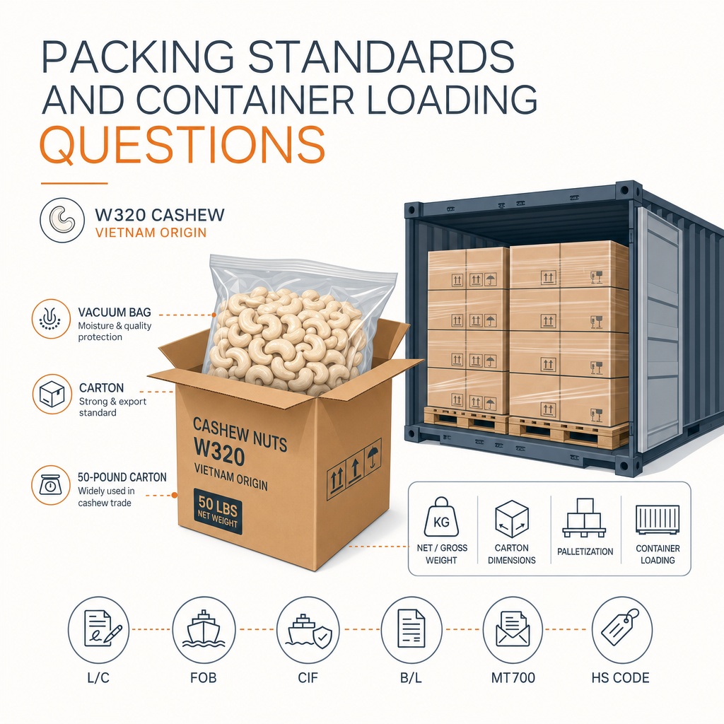 Packing standards and container loading questions — illustration